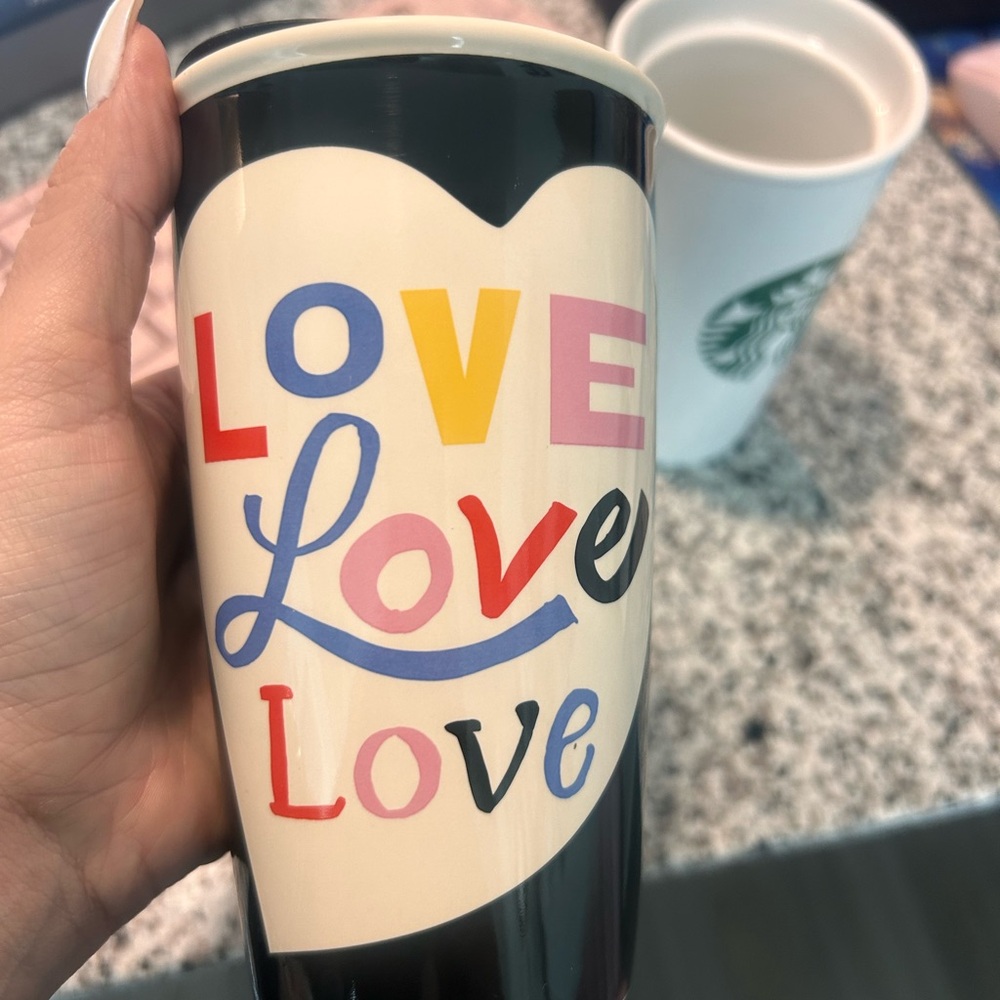 Starbucks Black and White Love Mug